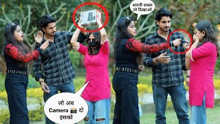 विधायक के बेटे की Gilfrend ने तोड़ा नया Camera 📸😱|| khushi Pandey 