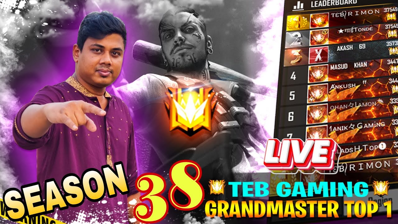 Road to Grandmaster Top 1 || Free Fire Grandmaster Live Rank Push - YouTube