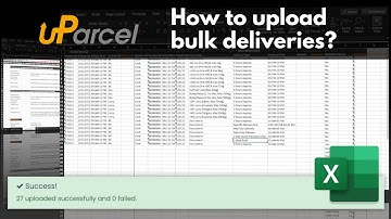 [uParcel] How To Upload Bulk Delivery Bookings Using Excel