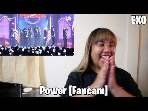 //REACTION// EXO: Power Fancam [M Countdown 09.07.17]