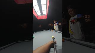 Amazing 3 rails bank trickshot! #billiards #pool