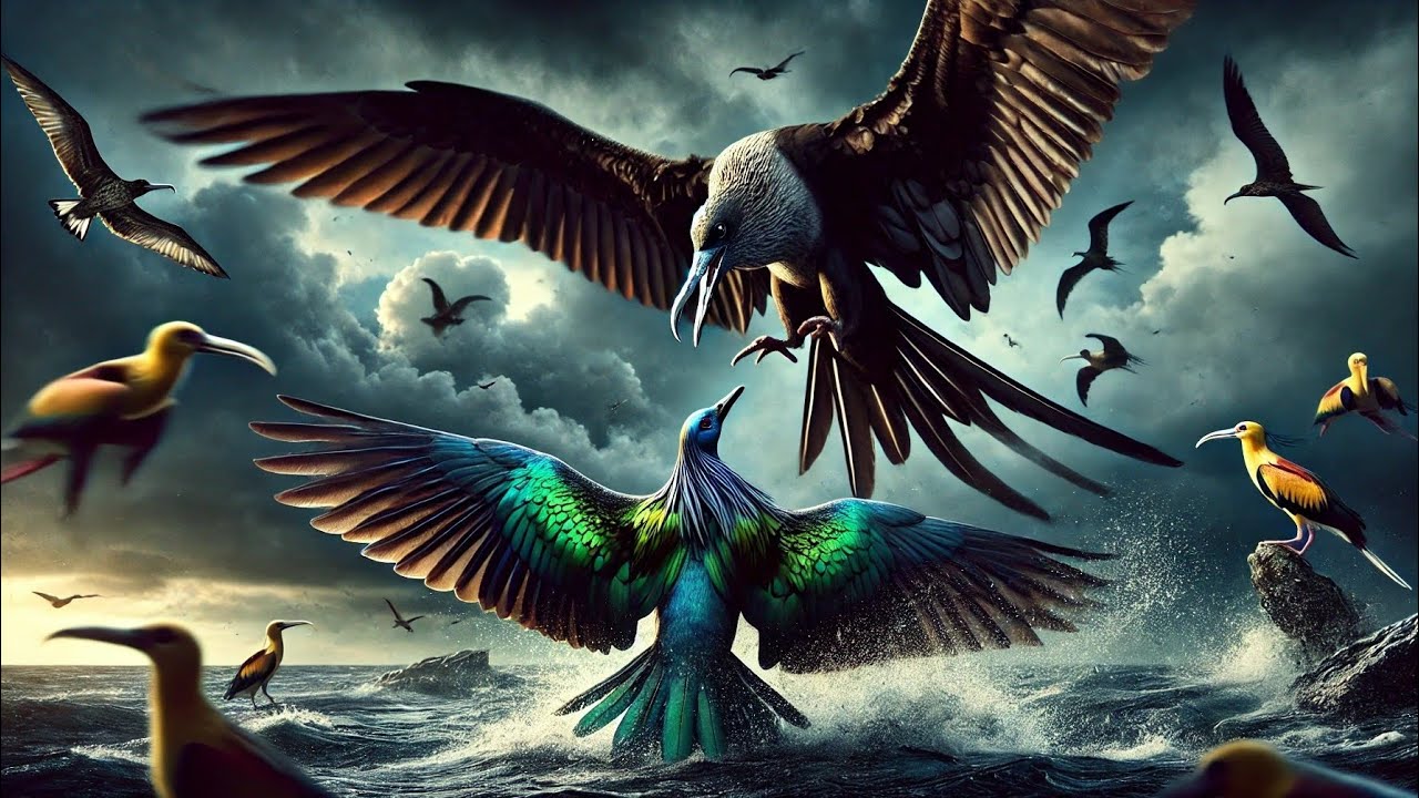 World’s Most Dangerous Bird? 😱 Nicobar Pigeon vs Frigate Bird | Shocking Wildlife