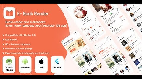 EBOOK Reader: Ebooks reader and Audiobooks listen App template | Flutter (Android, iOS) app template