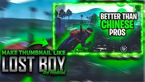 How to make thumbnail like Lost Boy on Android on ps touch| Lost Boy Thumbnail on Android|Manik Bhai