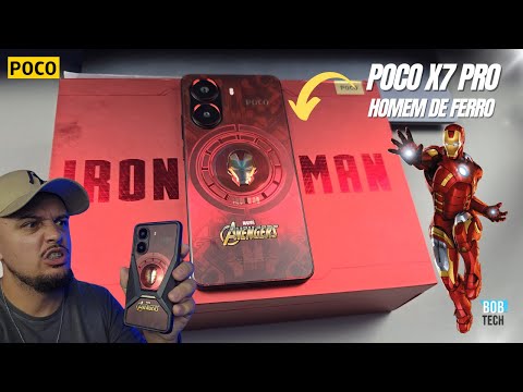 🔥O Celular do HOMEM DE FERRO! Poco X7 Pro Iron Man Edition - Unboxing e Impressões