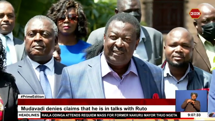Mudavadi denies claims that he is in talks with Ruto