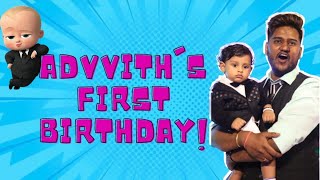 ADVVITH'S 1st Birthday Celebration. #birthdayparty #1stbirthdaycelebration #advvith #momdadson