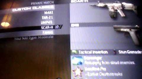 mw2: my custom class setup video