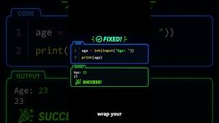 Python Tutorial #6 🚀 Type Conversion in Python Explained in 60 Seconds! #shortsviral