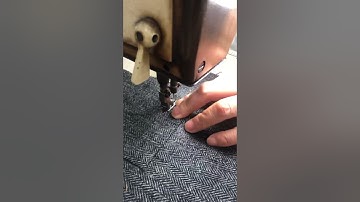 Latest sewing tools and tutorial:Closing the chest pocket by machine.