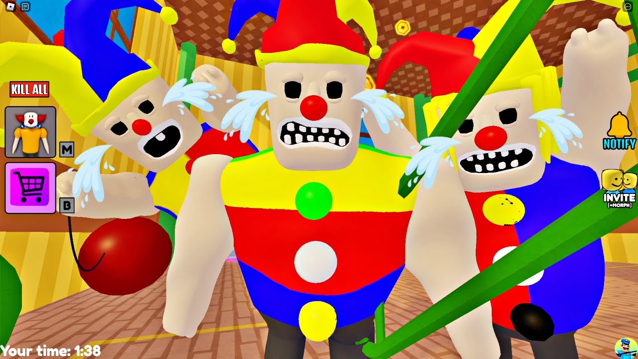 New Game Rony Police Family Prison Run Escape OBBY FULL GAME All Bosses ...