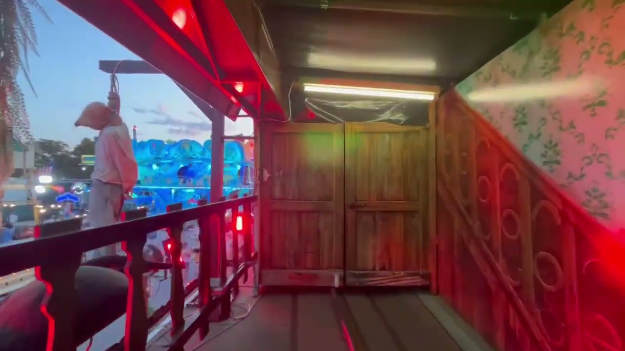 Lunapark Bibione 2023 Horror House Geisterbahn 👻(mit neuen Animatronics und licht Projektionen!)📽️