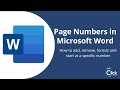 How to Add Page Numbers in Microsoft Word