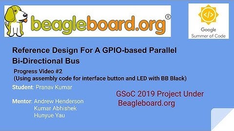 3.GSoC-19 Beagleboard progress video#2