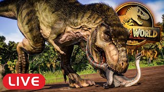 FREILEBENDE DINOSAURIER auf der Jagd! WILDLIFE PARK #01 (Livestream) - Jurassic World Evolution 2 screenshot 2