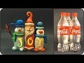 Diy christmas joy sign using coke plastic bottles