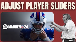 How to Edit Player Sliders in Madden 24 - Injuries, Fatigue, Player Speed Parity Scale #madden24
