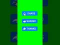 2 FREE Share Buttons (Green Screen) | For TikTok, Reels, Shorts