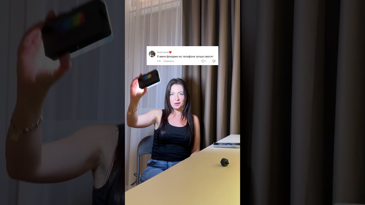 Акумуляторне накамерне RGB світло з прищіпкою на телефон