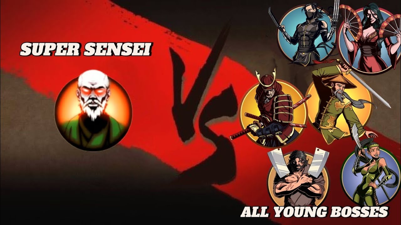 Shadow Fight 2 Super Sensei Vs All Young Bosses