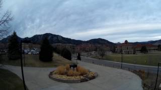 Timelapse of Boulder Mountains from University of Colorado