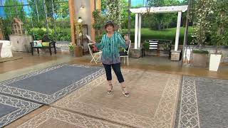 Veranda Living „The Harper“ Dekorativer Teppich für drinnen und draußen auf QVC