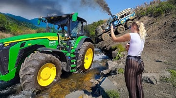 Tractors vs Truck 6x6 - Best Hot Compilation | Muddy Terrain