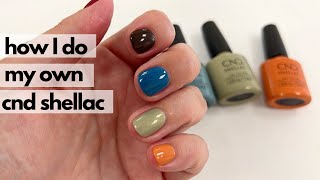 How I do my own nails with CND Shellac feat. NEW 'Upcycle Chic' collection