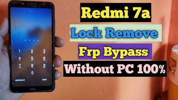 Redmi 7a Hard Reset | Lock Remove | Frp bypass Without PC | Waseef Official 
