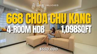 Bright, Squarish 4A Flat, 1,098 sqft, Zero Wasted Space | 668 Choa Chu Kang