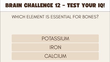 Brain Challenge 12 - Test Your IQ!