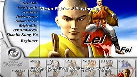 Virtua Fighter Four Lei Playthrough using the Ps2 Action Replay Max 50,000 :D #Playstation #Sony