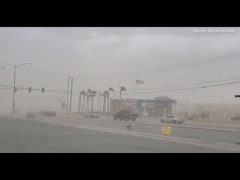 ⁣High Wind Warning for Las Vegas valley: Safety tips for dust storms, downed power lines