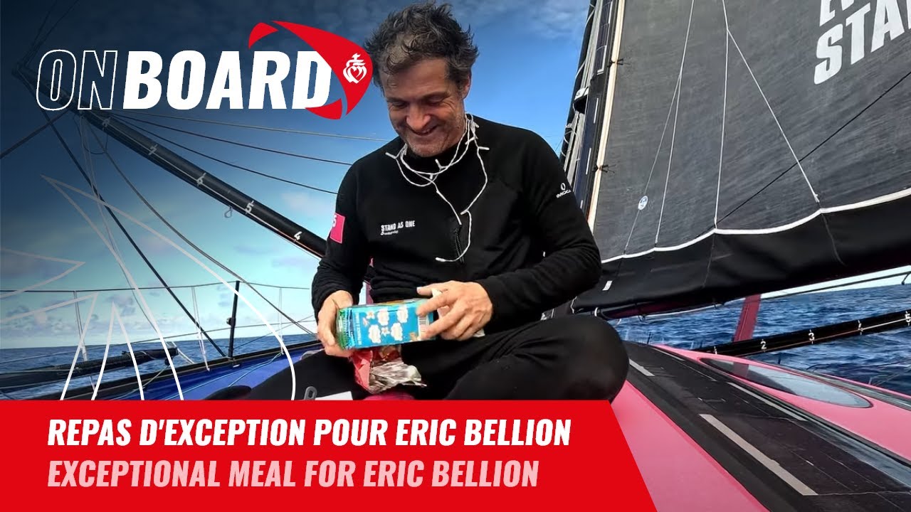 Repas d'exception pour Eric Bellion | Vendée Globe 2024