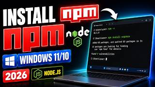 How to Download & Install npm on Windows 11/10 (2026) | npm Setup Guide