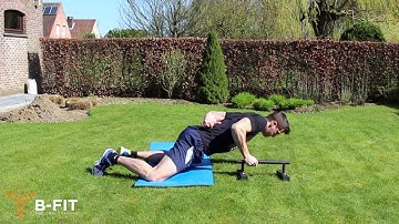 Single arm knee push-ups