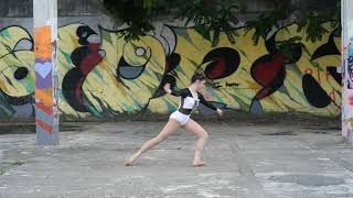 522120 Hdw Dance Black And White Nylonlycra Mesh Long Sleeve Leotard