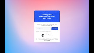 Codewell Challenge | Newsletter Popup page using HTML & CSS