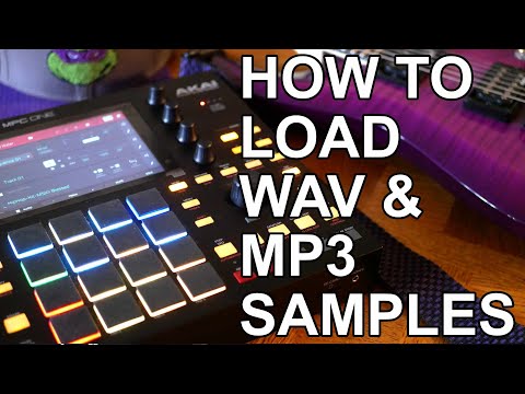 AKAI MPC ONE - How To Load Samples From Loop Kits (WAV & MP3)