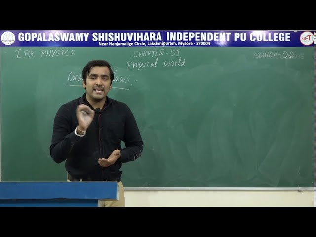 PHYSICS | 1st PUC | CH 01 | PHYSICAL WORLD - FUNDAMENTAL FORCES, DISCOVERIES OF SCIENTISTS | S02