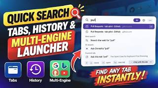 Quick Search – Search Tabs, History & Multiple Search Engines Instantly