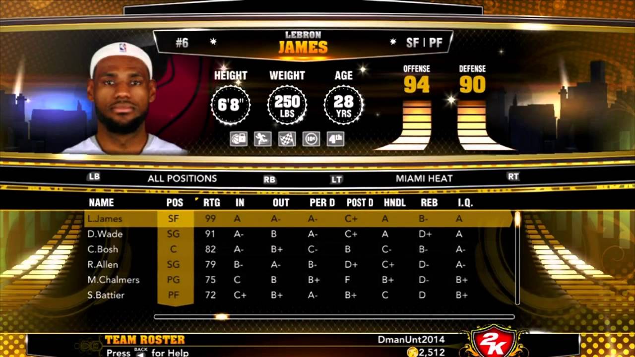 lebron james overall