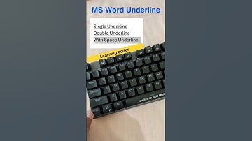 MS word underline#learning coder#pc#laptop#computer#short video#viral short#basic tricks of MS word💻