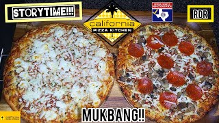 California pizza kitchen mukbang|storytime!!!