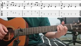     Wan Shi Zhi Neng Hui Wei  Easy Fingerstyle Guitar Playthrough Tutorial With Tab