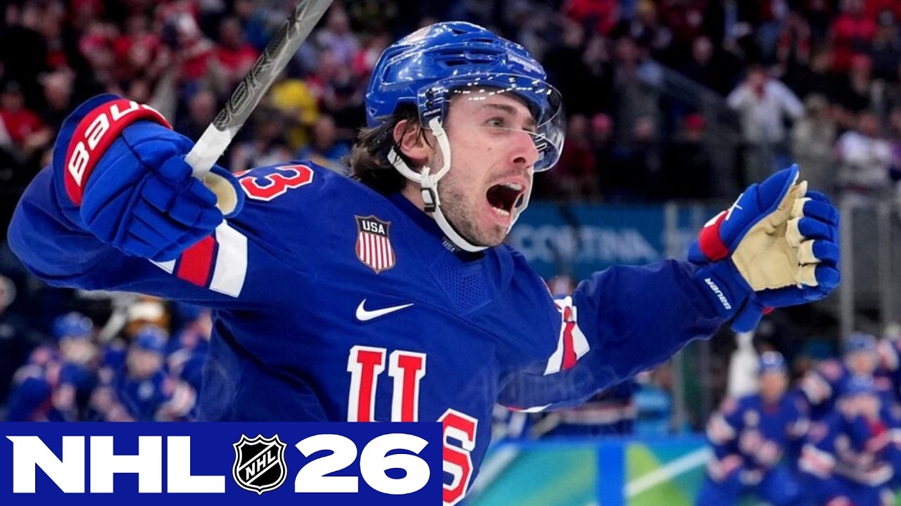 Обзор матча США против Швеции - комментарии к серии буллитов в NHL 26, эпизод 13