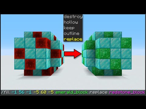 Minecraft How To Use The Fill Command Youtube