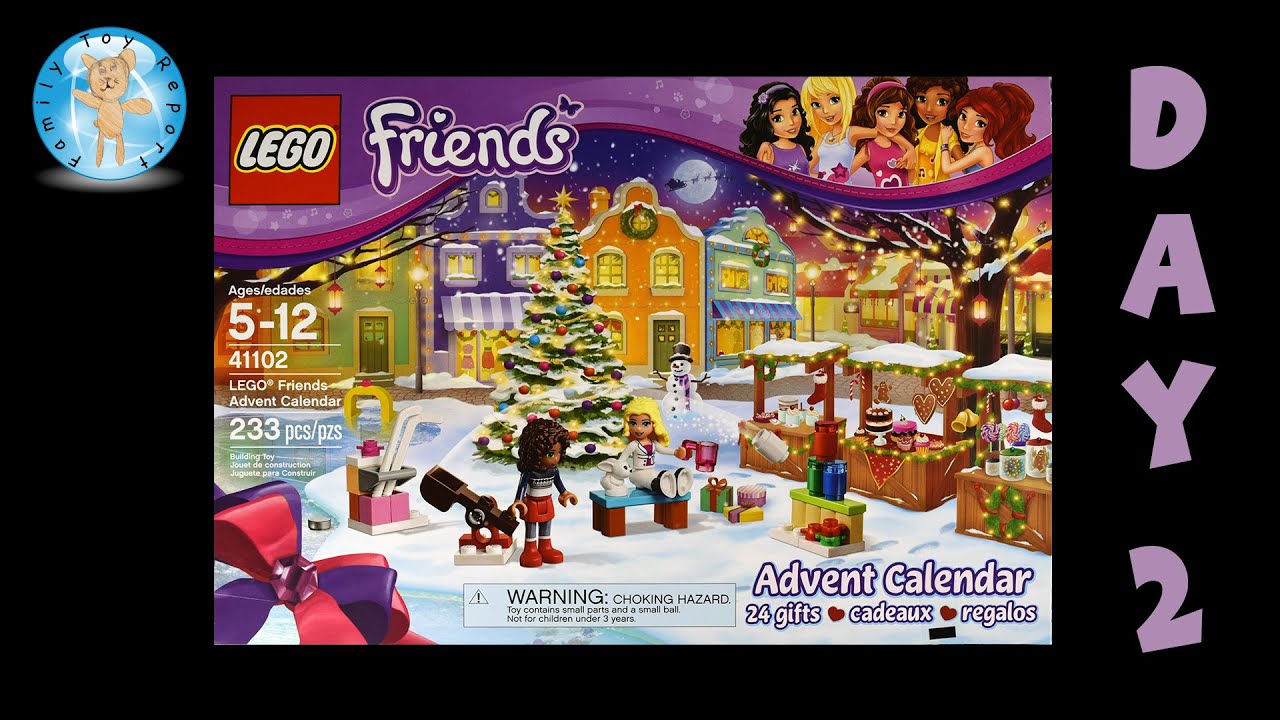 LEGO Friends Advent Calendar 41102 Day 2 Stop Motion Animation Build - Family Toy Report