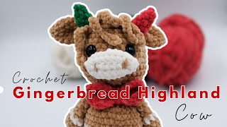 Crochet Gingerbread Cow 🐮🎄 | Easy Amigurumi Christmas Pattern