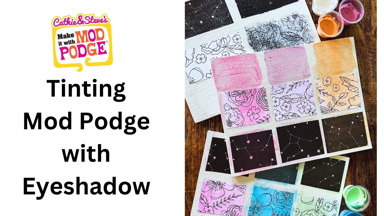 How to Tint Mod Podge with Dollar Tree Supplies Eyeshadow